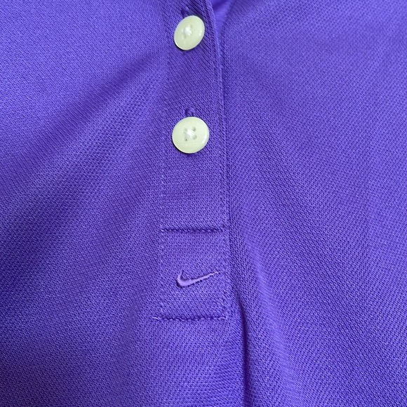 Nike Golf dri fit ladies Polo shirt purple size L - Picture 2 of 4